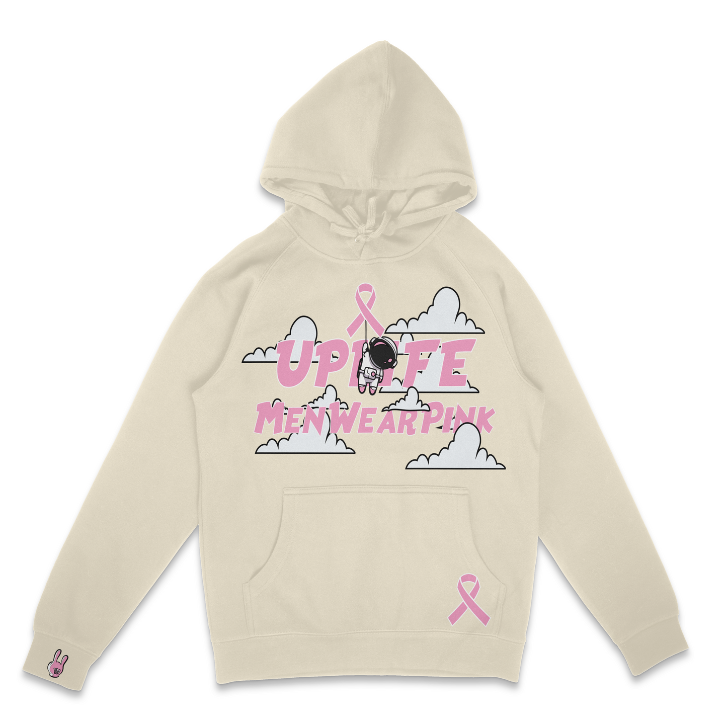 Uplife x Men Wear Pink Hoodie