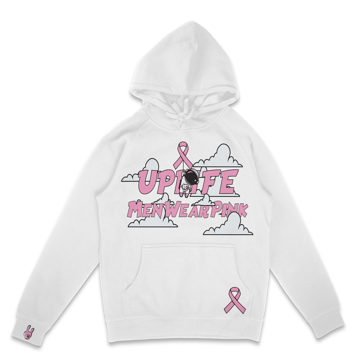 Uplife x Men Wear Pink Hoodie